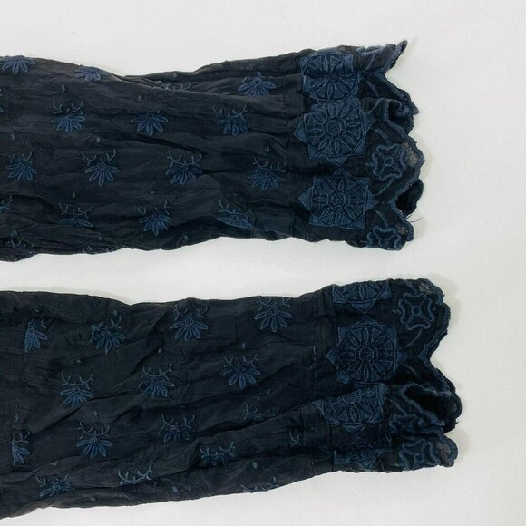 Johnny Was Dress Straight Size S Casual Crochet Embroidery Bohemian Boho Eyelet - Picture 6 of 12